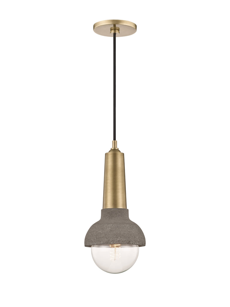 Lighting - Pendant Macy 1 Light Pendant // Aged Brass 