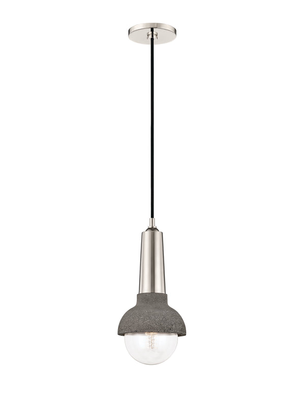 Lighting - Pendant Macy 1 Light Pendant // Polished Nickel 