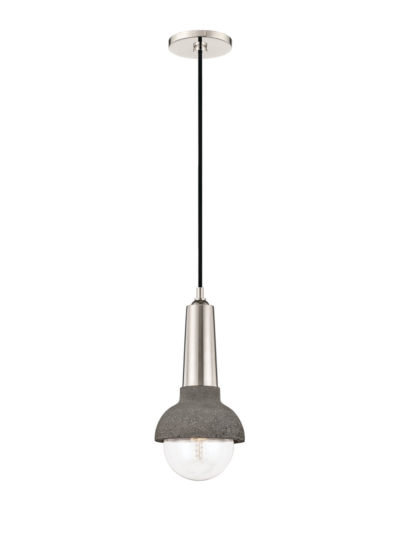 Lighting - Pendant Macy 1 Light Pendant // Polished Nickel 