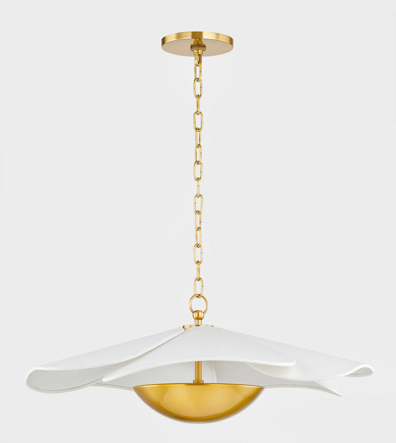 Lighting - Pendant Madeline 1 Light Pendant // Aged Brass 