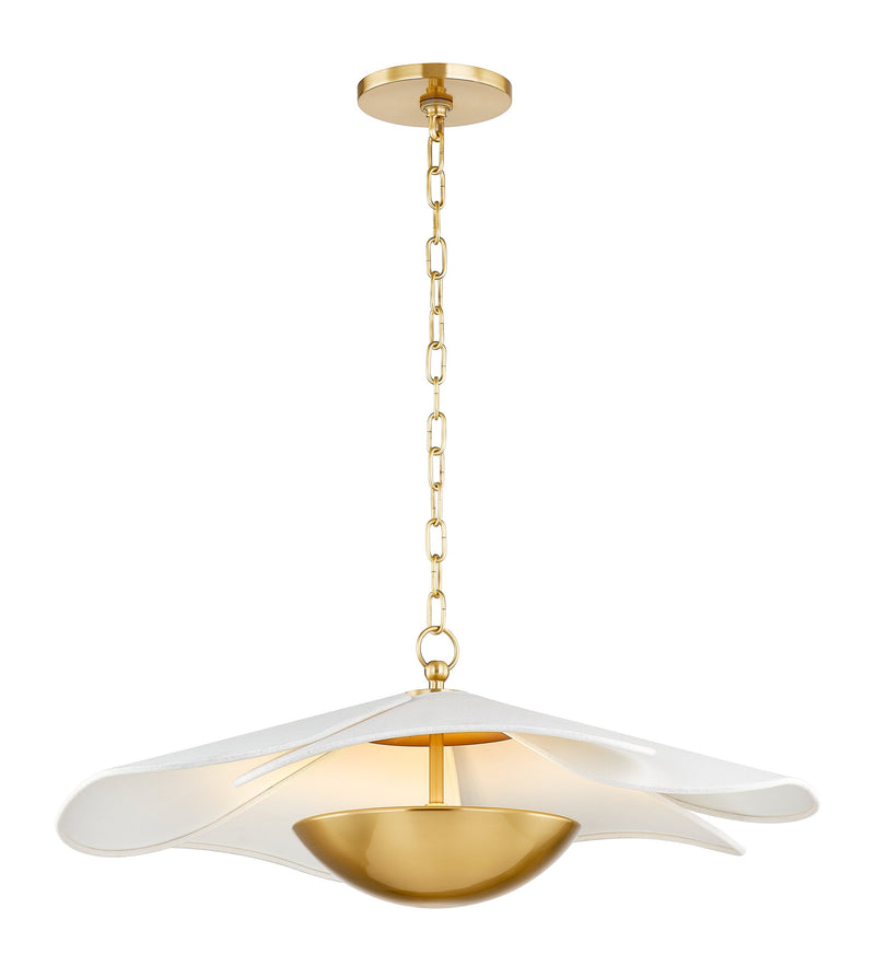 Lighting - Pendant Madeline 1 Light Pendant // Aged Brass 