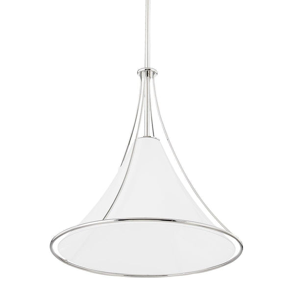 Lighting - Pendant Madelyn 1 Light Large Pendant // Polished Nickel 