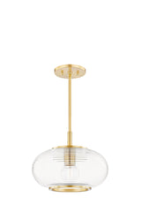 Lighting - Pendant Maggie 1 Light Pendant // Aged Brass 