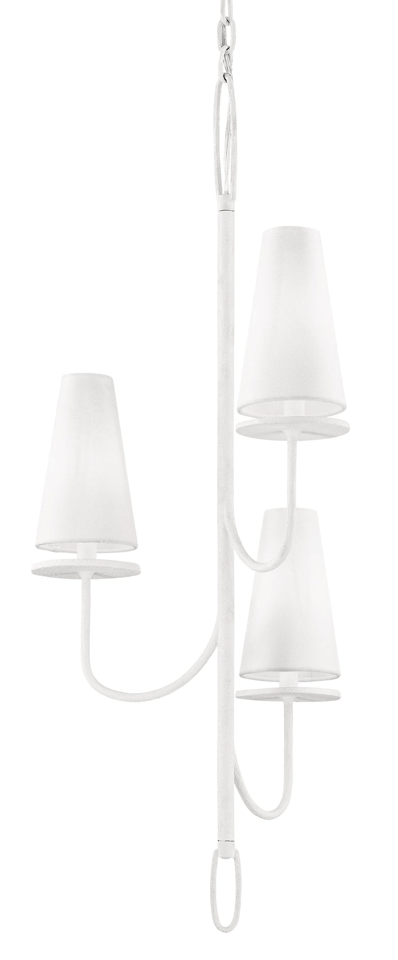 Lighting - Pendant Marcel 3lt Chandelier // Gesso White 