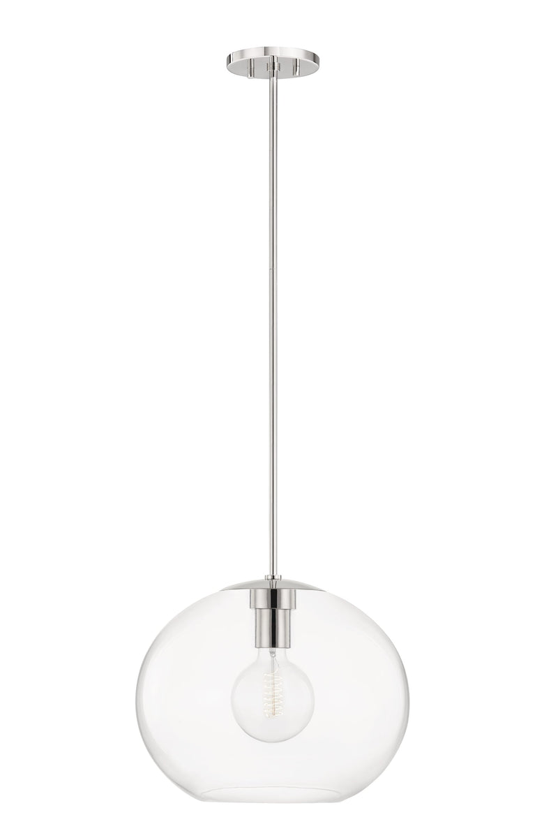 Lighting - Pendant Margot 1 Light Extra Large Pendant // Polished Nickel 