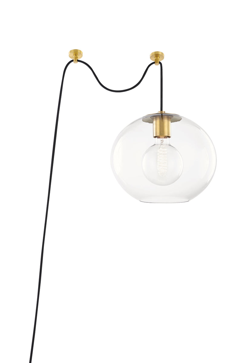 Lighting - Pendant Margot 1 Light Large Swag Pendant // Aged Brass 