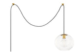 Lighting - Pendant Margot 1 Light Large Swag Pendant // Aged Brass 