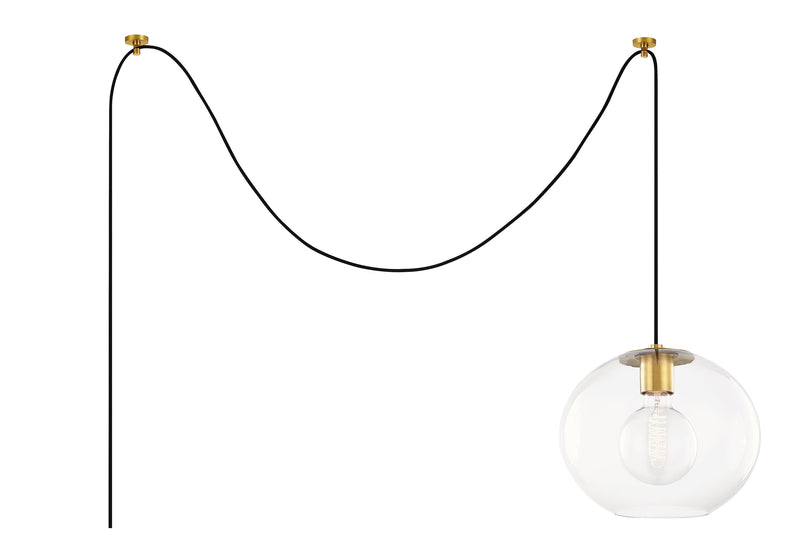 Lighting - Pendant Margot 1 Light Large Swag Pendant // Aged Brass 