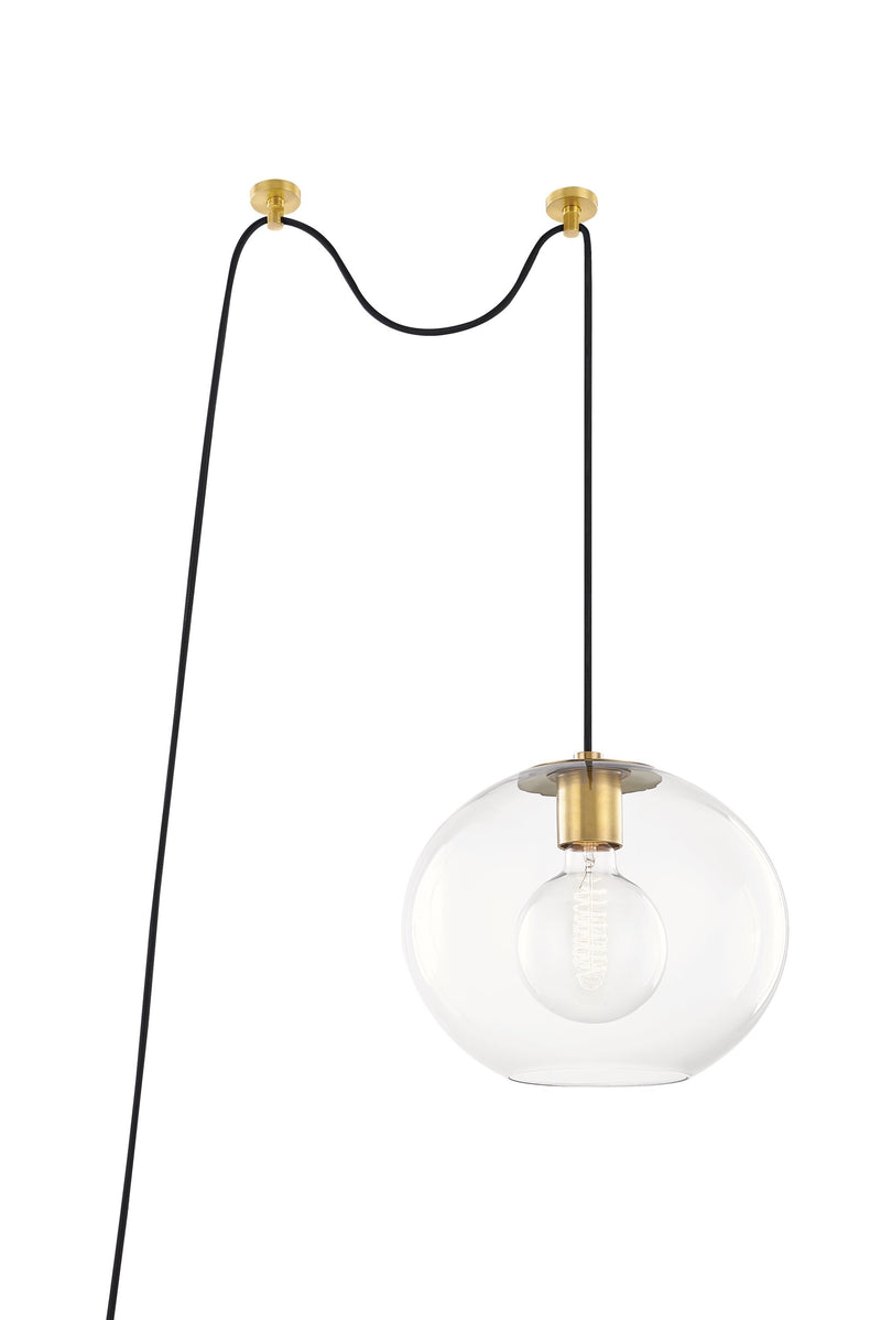 Lighting - Pendant Margot 1 Light Large Swag Pendant // Aged Brass 