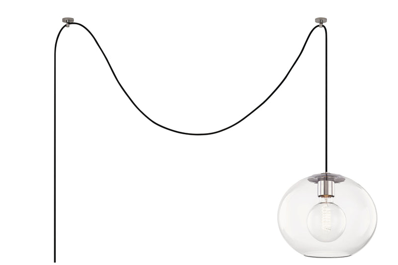 Lighting - Pendant Margot 1 Light Large Swag Pendant // Polished Nickel 