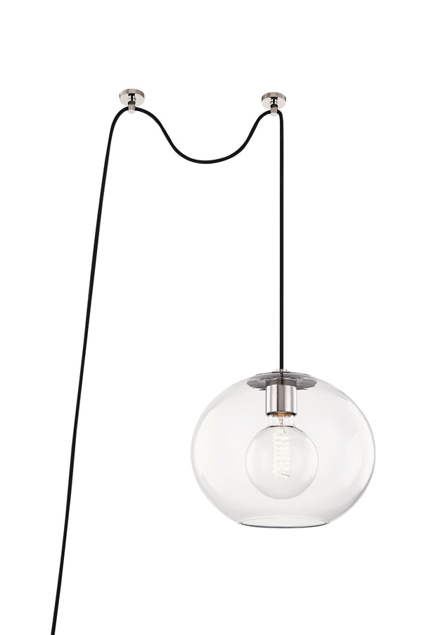 Lighting - Pendant Margot 1 Light Large Swag Pendant // Polished Nickel 