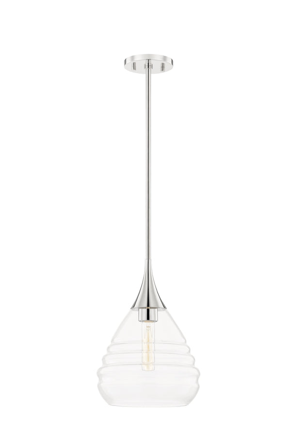 Lighting - Pendant Marissa 1 Light Small Pendant // Polished Nickel 