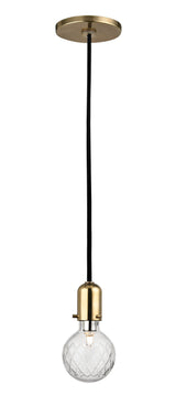 Lighting - Pendant Marlow 1 Light Pendant // Aged Brass 