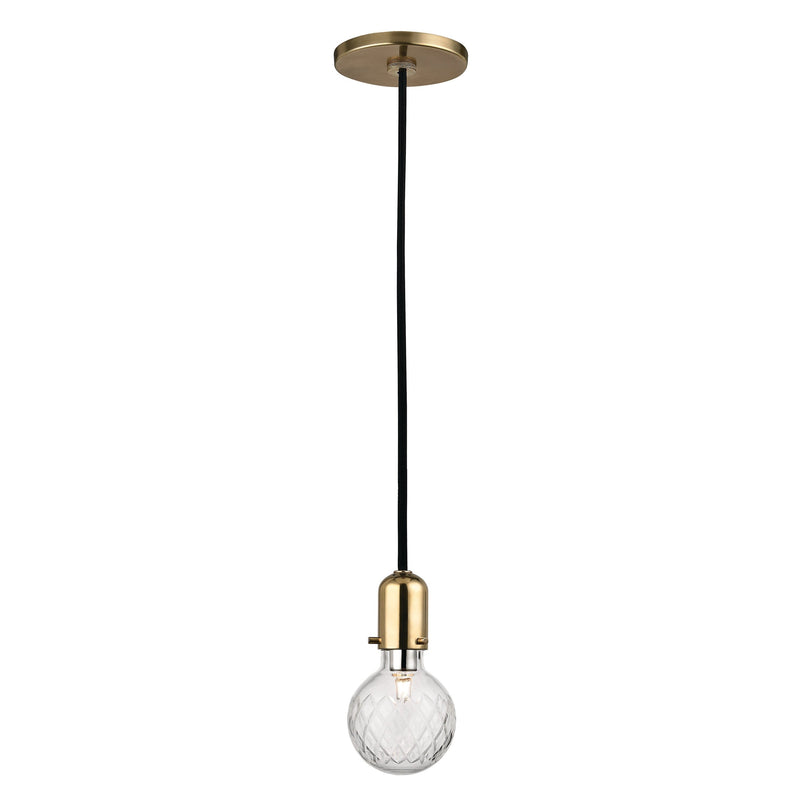 Lighting - Pendant Marlow 1 Light Pendant // Aged Brass 