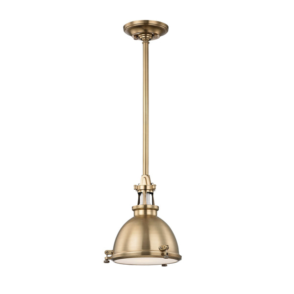 Lighting - Pendant Massena 1 Light Pendant // Aged Brass // Small 