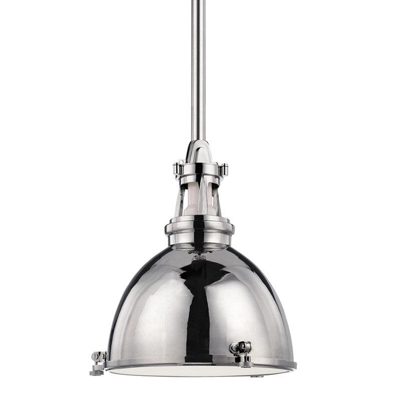 Lighting - Pendant Massena 1 Light Pendant // Polished Nickel // Medium 