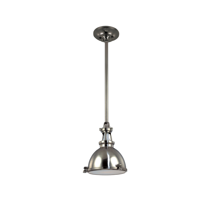 Lighting - Pendant Massena 1 Light Pendant // Polished Nickel // Small 