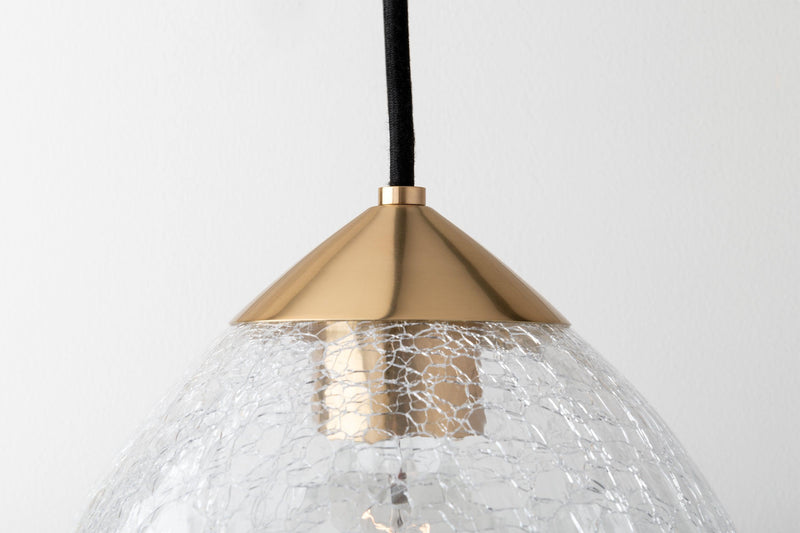 Lighting - Pendant Maya 1 Light Large Pendant // Aged Brass 