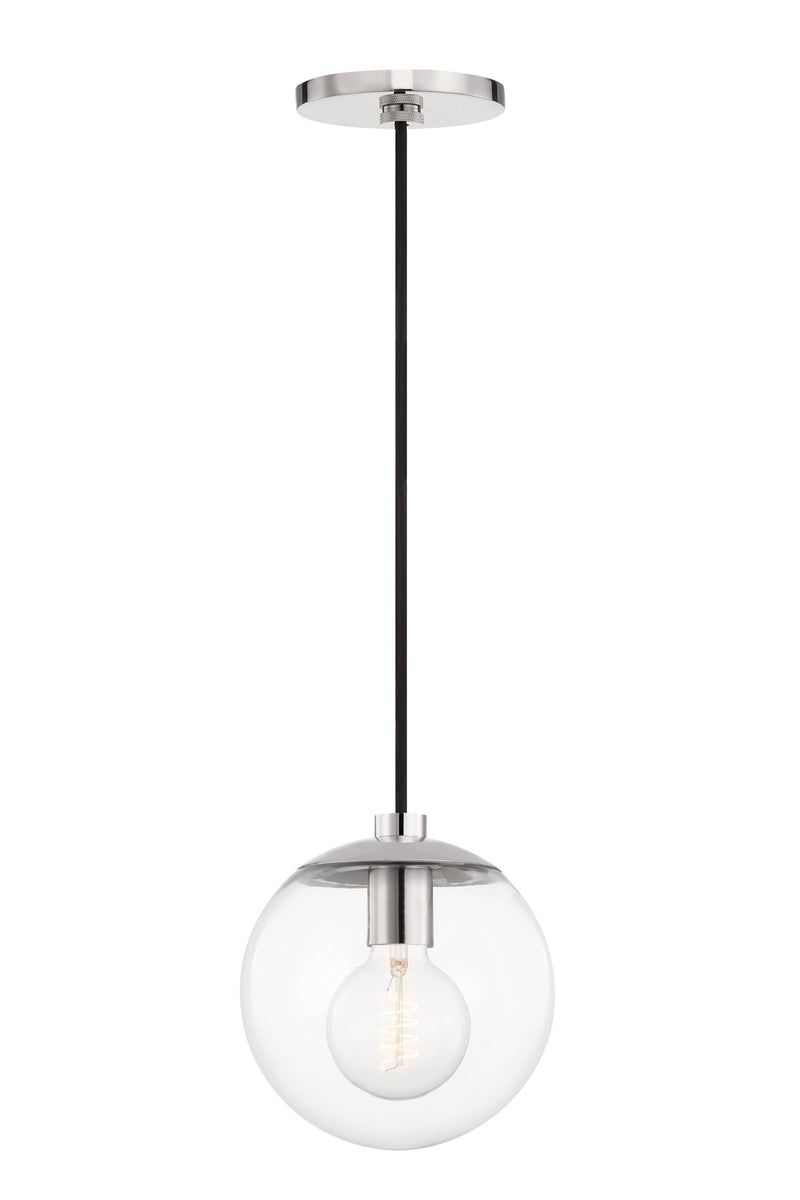 Lighting - Pendant Meadow 1 Light Pendant // Polished Nickel 