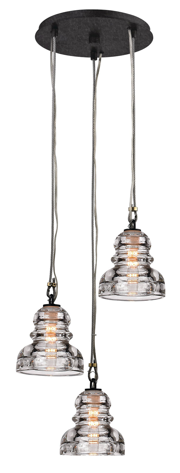 Lighting - Pendant Menlo Park 3lt Mini // Deep Bronze 