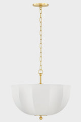 Lighting - Pendant Meshelle 1 Light Pendant // Aged Brass 