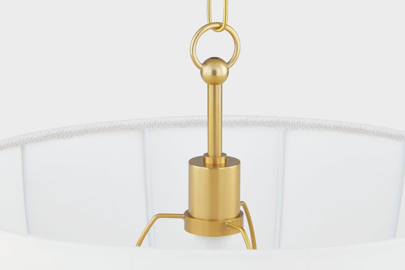 Lighting - Pendant Meshelle 1 Light Pendant // Aged Brass 