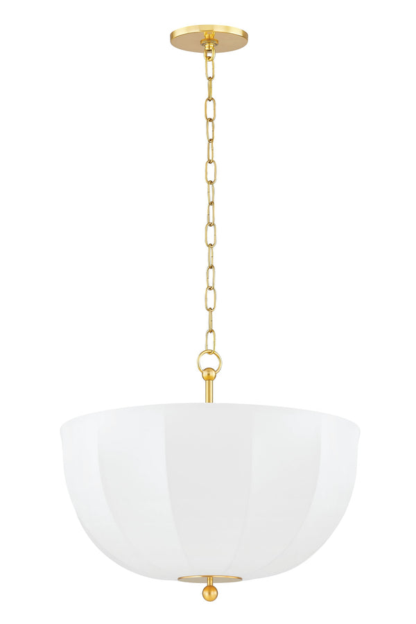 Lighting - Pendant Meshelle 1 Light Pendant // Aged Brass 