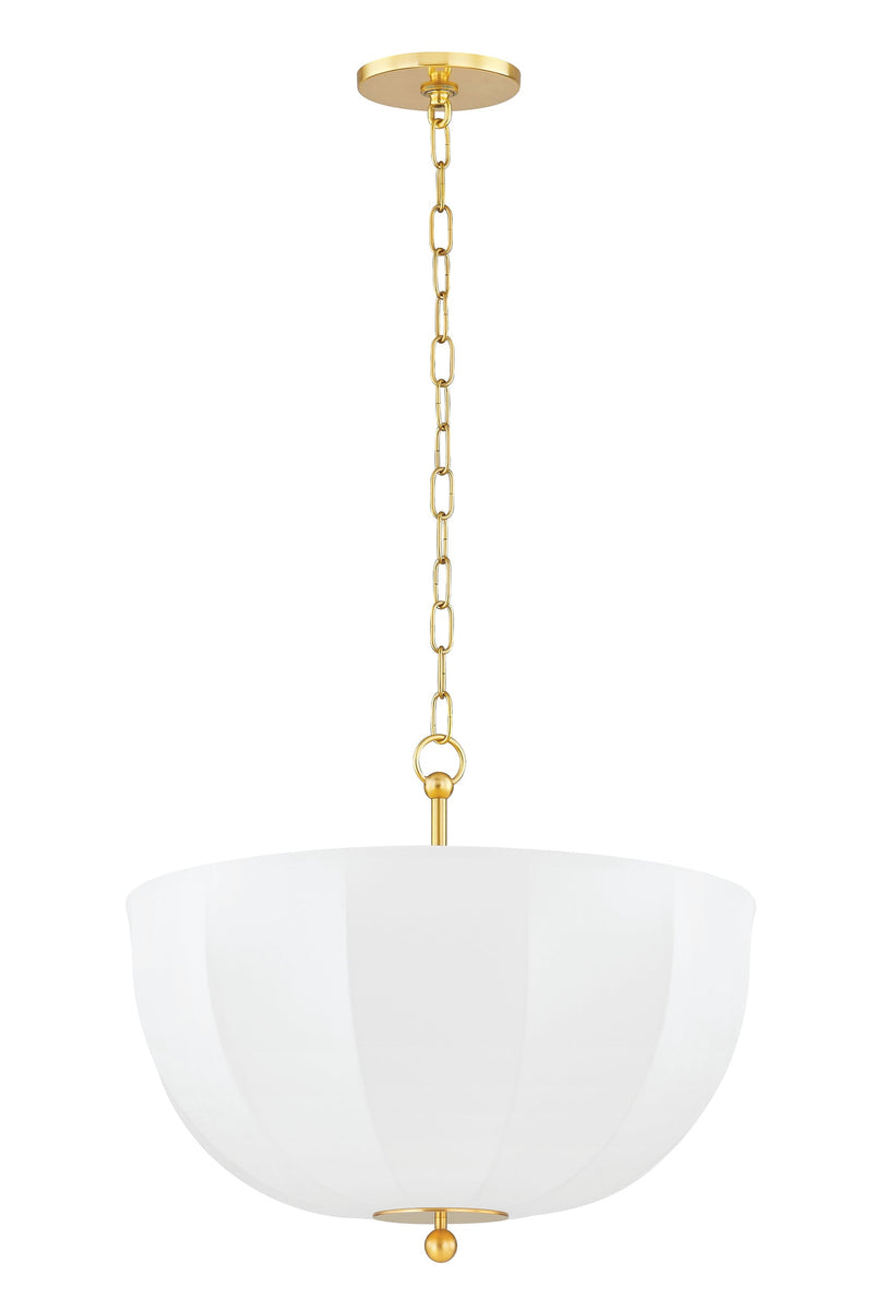 Lighting - Pendant Meshelle 1 Light Pendant // Aged Brass 