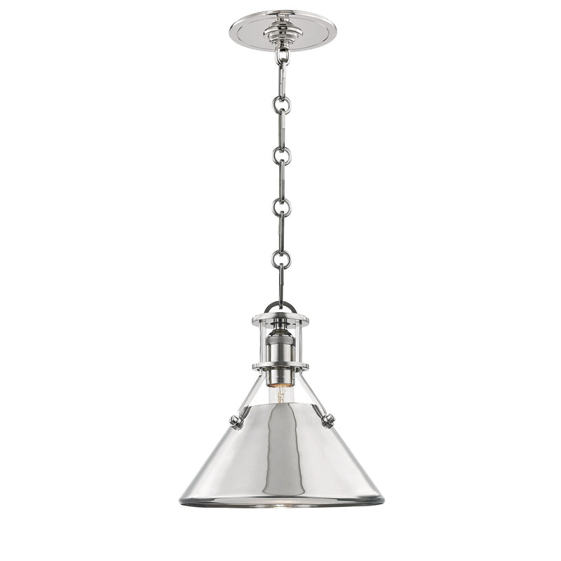 Lighting - Pendant Metal No.2 1 Light Small Pendant // Polished Nickel 