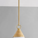 Lighting - Pendant Mica 1 Light Pendant // Aged Brass // Large 