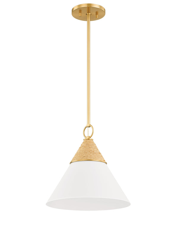 Lighting - Pendant Mica 1 Light Pendant // Aged Brass // Large 