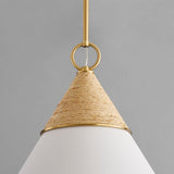 Lighting - Pendant Mica 1 Light Pendant // Aged Brass // Small 