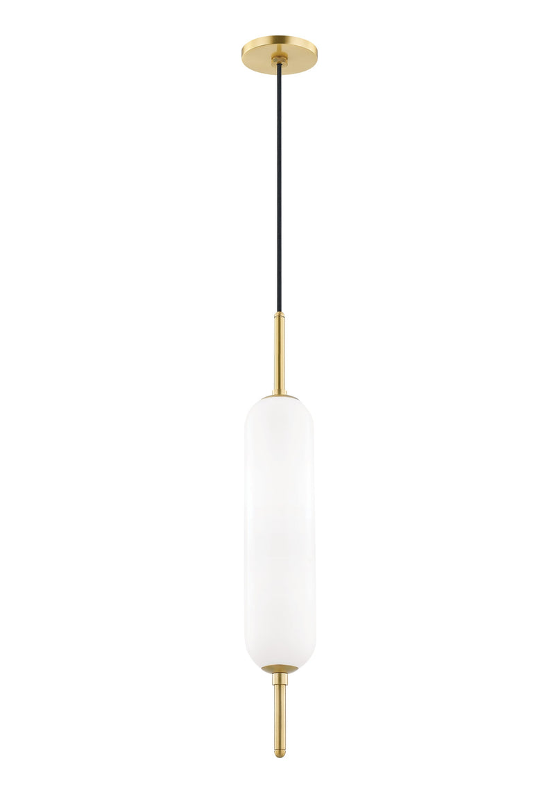 Lighting - Pendant Miley 1 Light Pendant // Aged Brass 