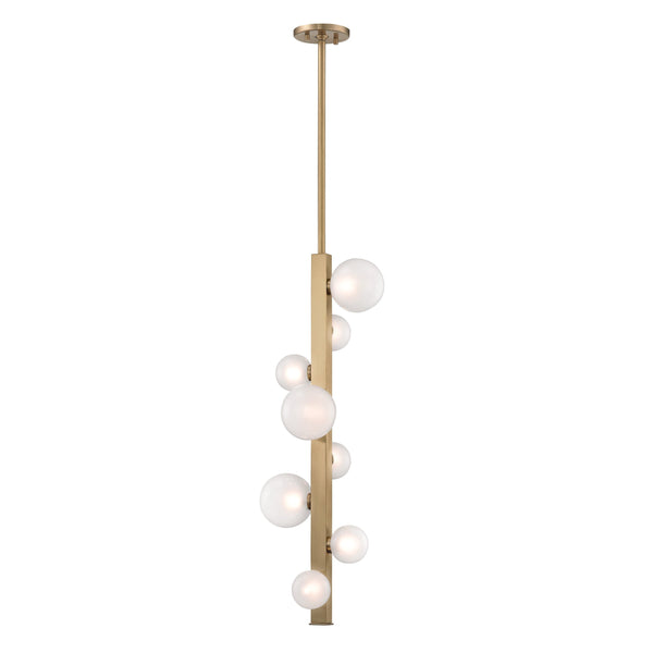 Lighting - Pendant Mini Hinsdale 8 Light Pendant // Aged Brass 