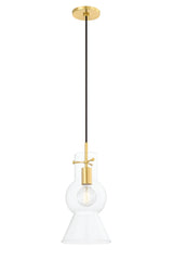 Lighting - Pendant Mirabel 1 Light Pendant // Aged Brass // Large 