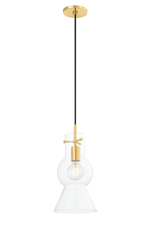 Lighting - Pendant Mirabel 1 Light Pendant // Aged Brass // Large 