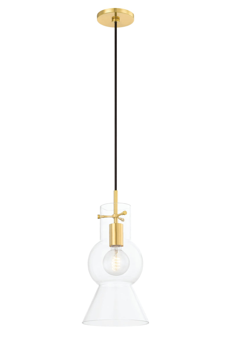 Lighting - Pendant Mirabel 1 Light Pendant // Aged Brass // Large 