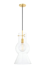 Lighting - Pendant Mirabel 1 Light Pendant // Aged Brass // Small 