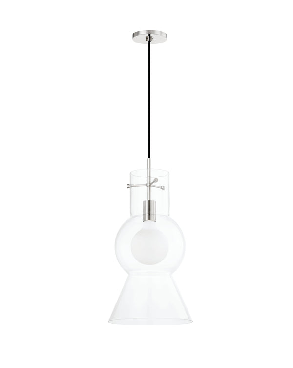 Lighting - Pendant Mirabel 1 Light Pendant // Polished Nickel // Small 