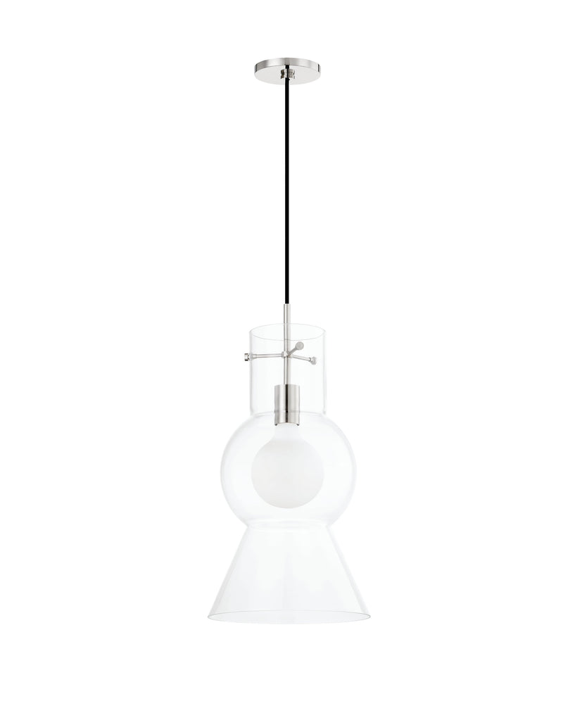 Lighting - Pendant Mirabel 1 Light Pendant // Polished Nickel // Small 