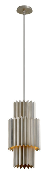 Lighting - Pendant Moxy 1lt Pendant // Silver Leaf // Large 