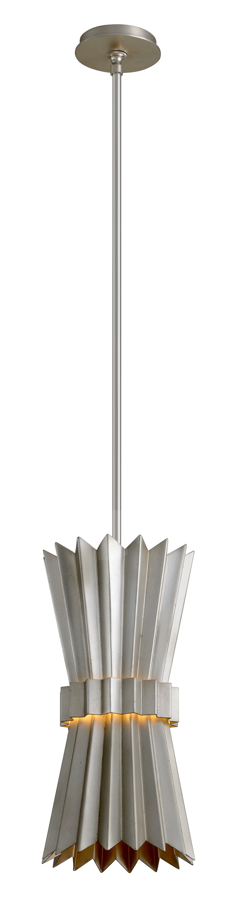 Lighting - Pendant Moxy 1lt Pendant // Silver Leaf // Small 