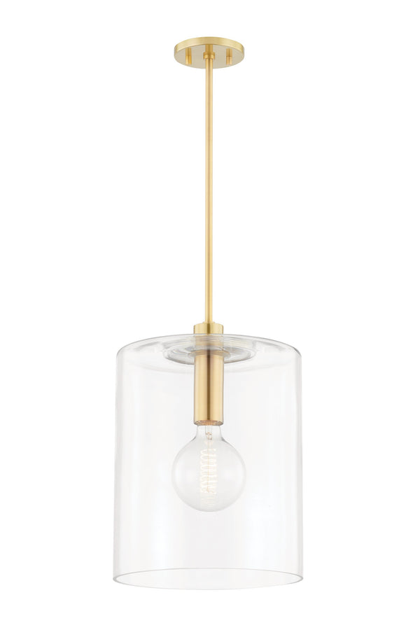 Lighting - Pendant Neko 1 Light Large Pendant // Aged Brass 