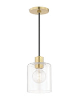 Lighting - Pendant Neko 1 Light Pendant // Aged Brass 