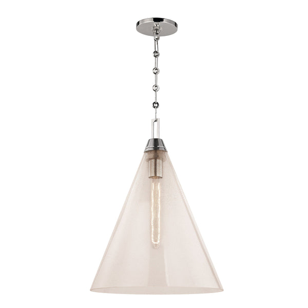 Lighting - Pendant Newbury 1 Light Pendant // Polished Nickel // Large 