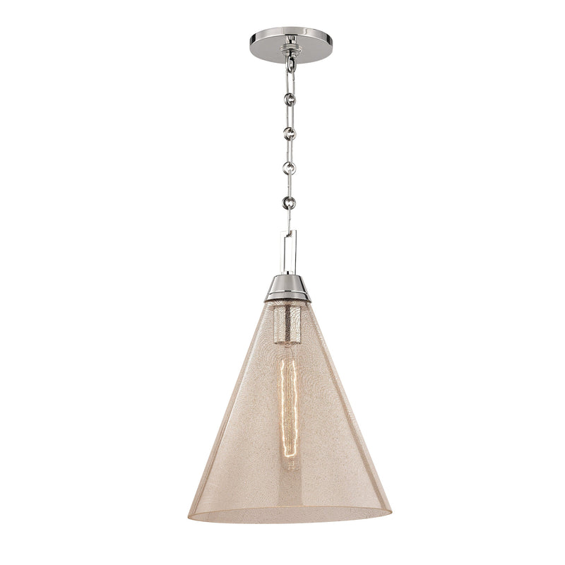 Lighting - Pendant Newbury 1 Light Pendant // Polished Nickel // Small 