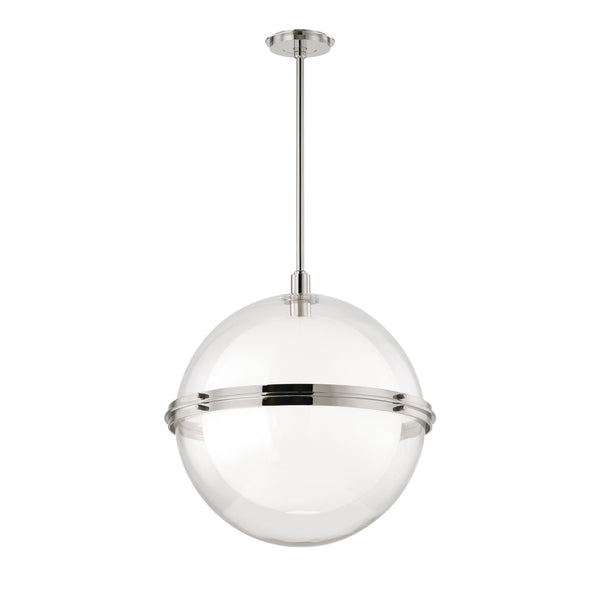 Lighting - Pendant Northport 1 Light Pendant // Polished Nickel // Large 