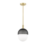 Lighting - Pendant Nyack 1 Light Small Pendant // Aged Brass & Black 