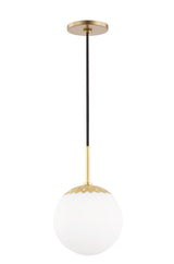 Lighting - Pendant Paige 1 Light Small Pendant // Aged Brass 