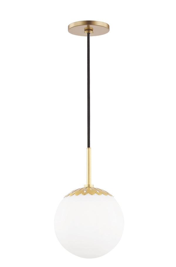 Lighting - Pendant Paige 1 Light Small Pendant // Aged Brass 